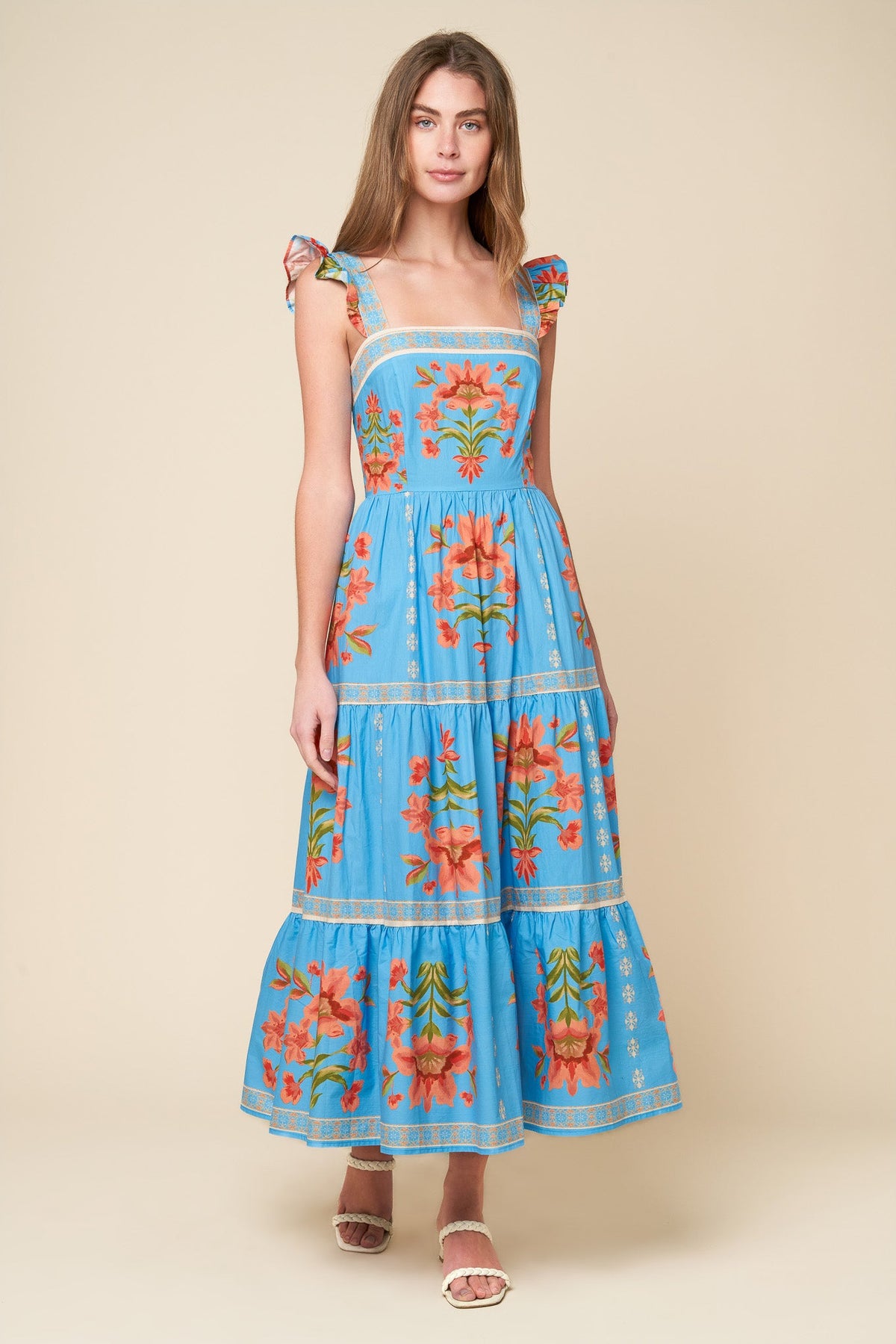 VESTIDO MIDI TEJIDO COLOR MARFIL LOVELIEST MUSE