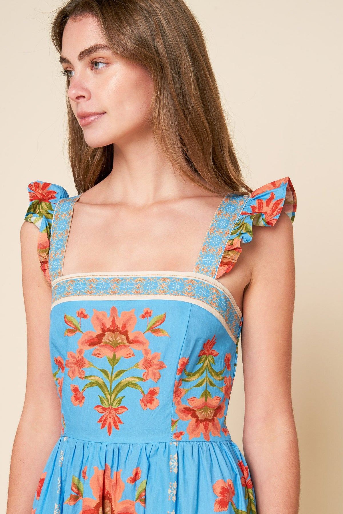 VESTIDO MIDI TEJIDO COLOR MARFIL LOVELIEST MUSE