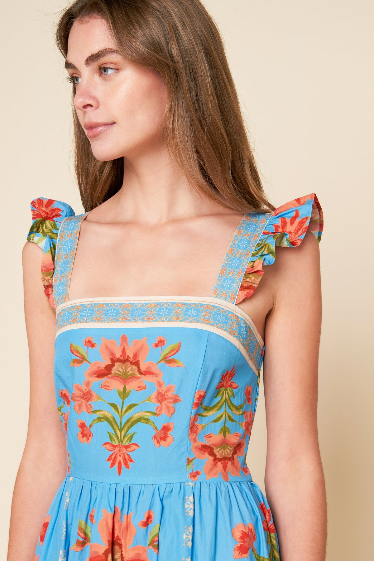 VESTIDO MIDI TEJIDO COLOR MARFIL LOVELIEST MUSE