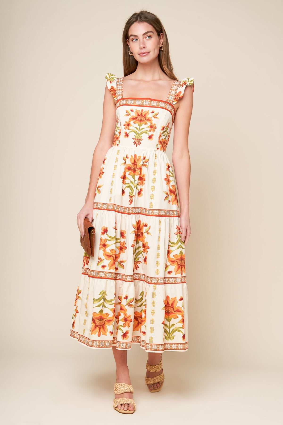 VESTIDO MIDI TEJIDO COLOR MARFIL LOVELIEST MUSE