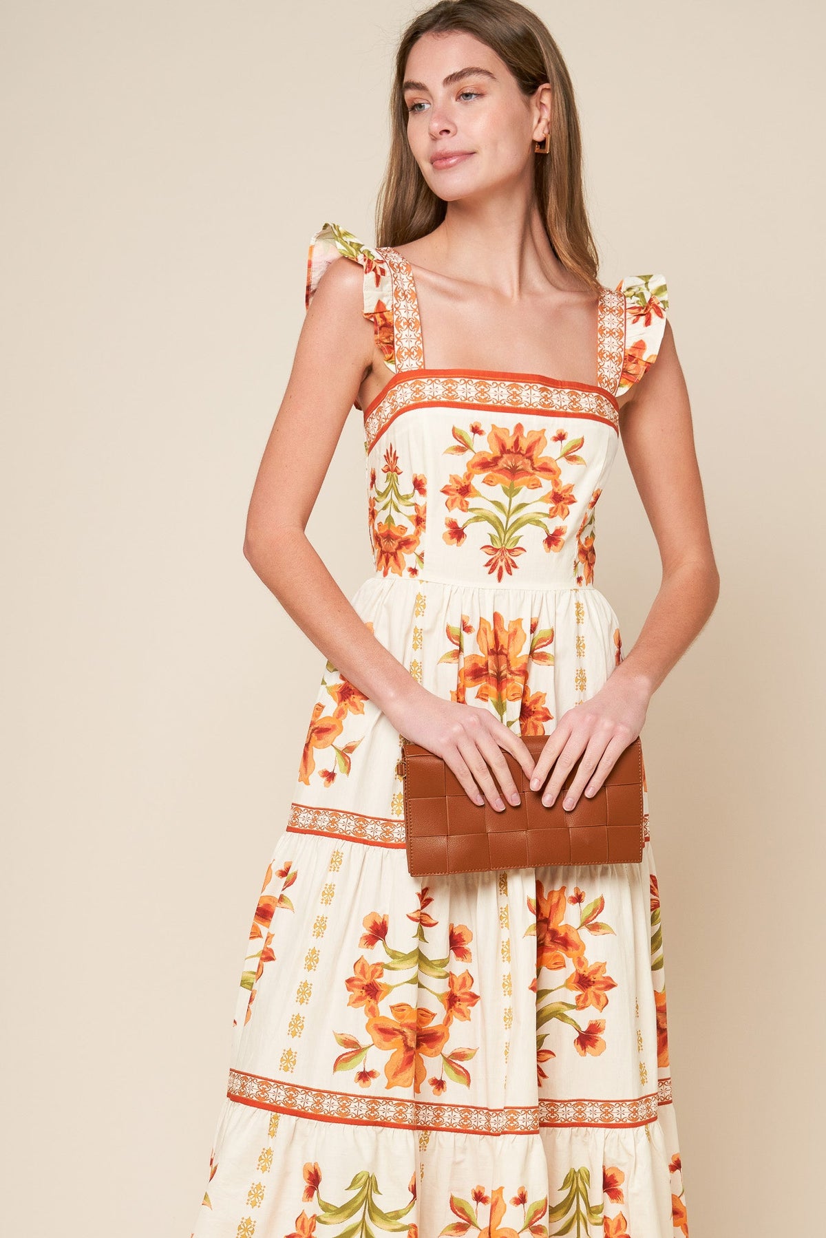 VESTIDO MIDI TEJIDO COLOR MARFIL LOVELIEST MUSE