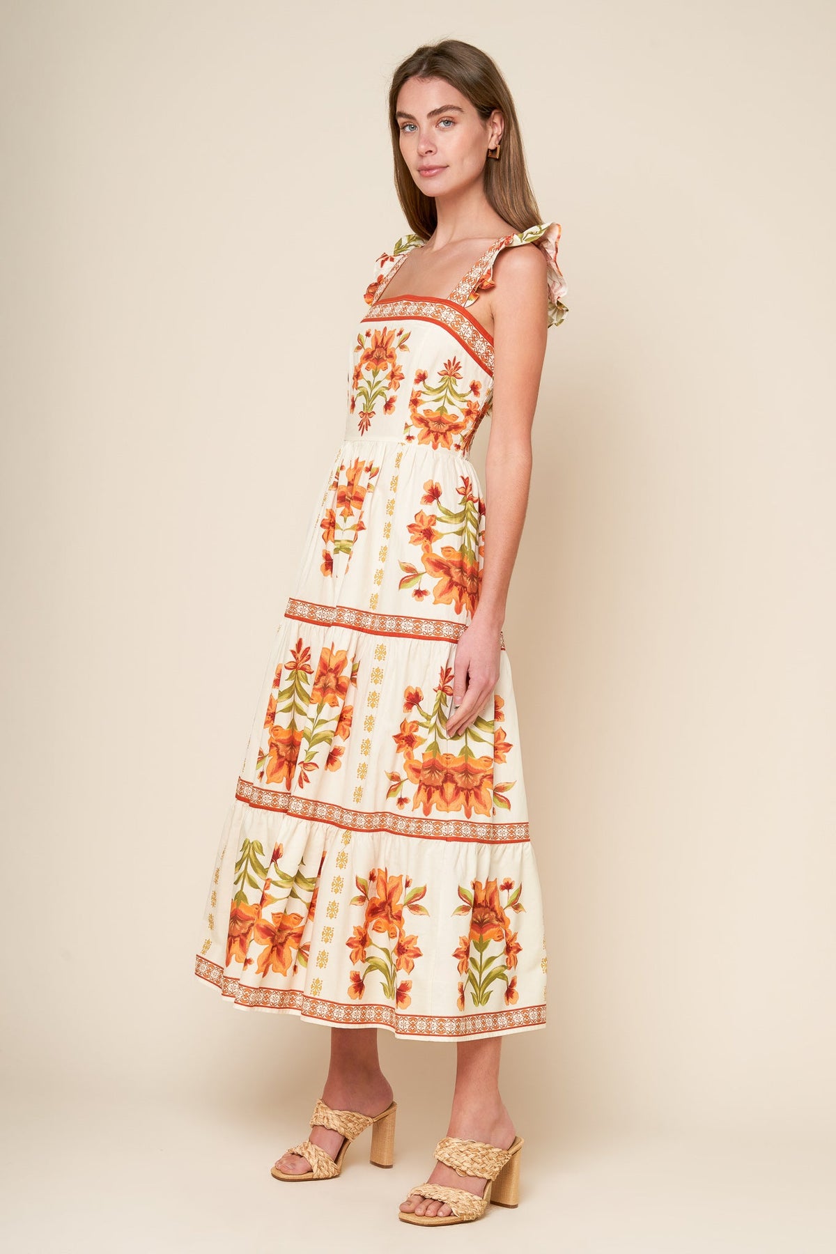 VESTIDO MIDI TEJIDO COLOR MARFIL LOVELIEST MUSE