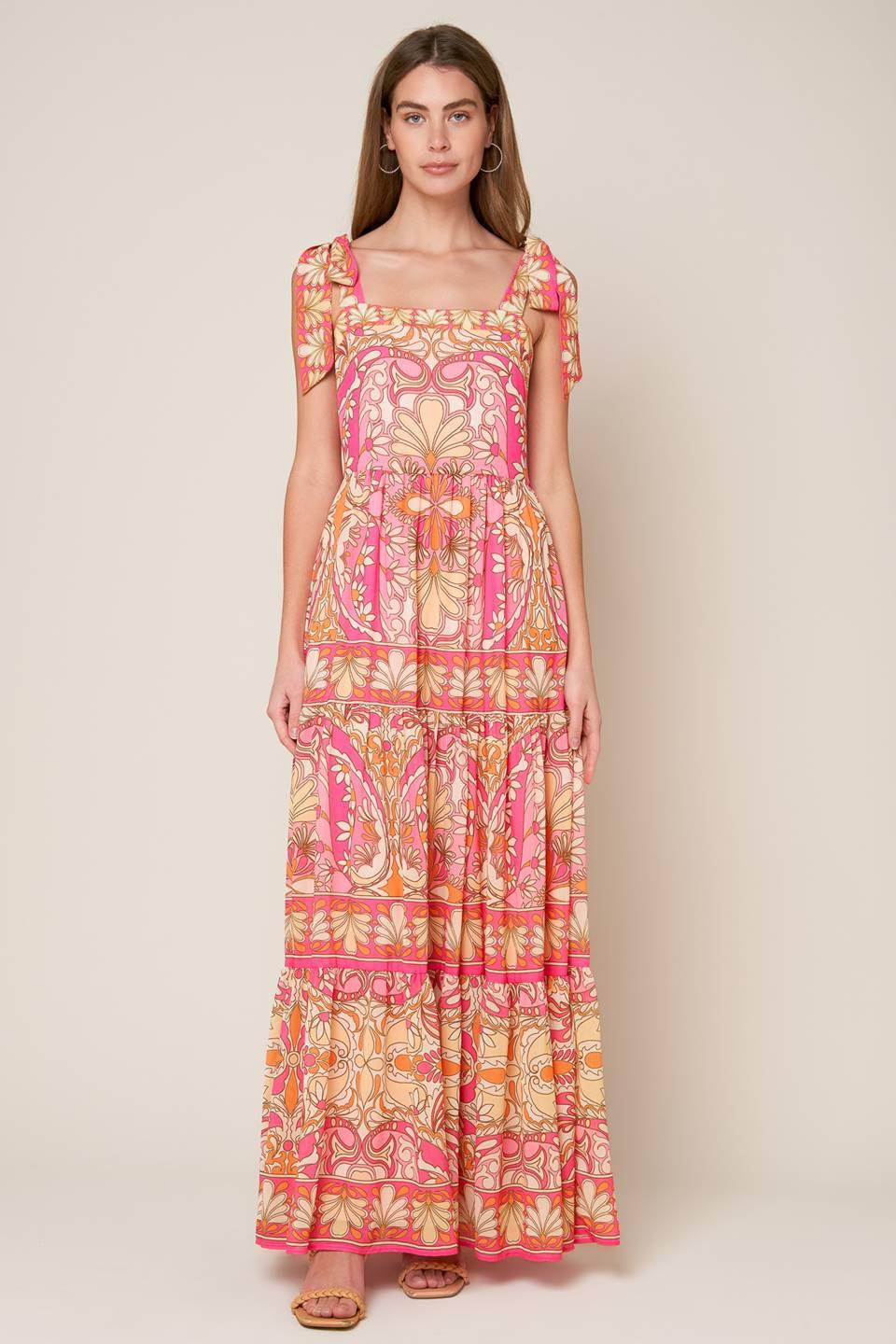 IMPRESIONANTE VESTIDO MAXI AZUL TEJIDO FLIRT