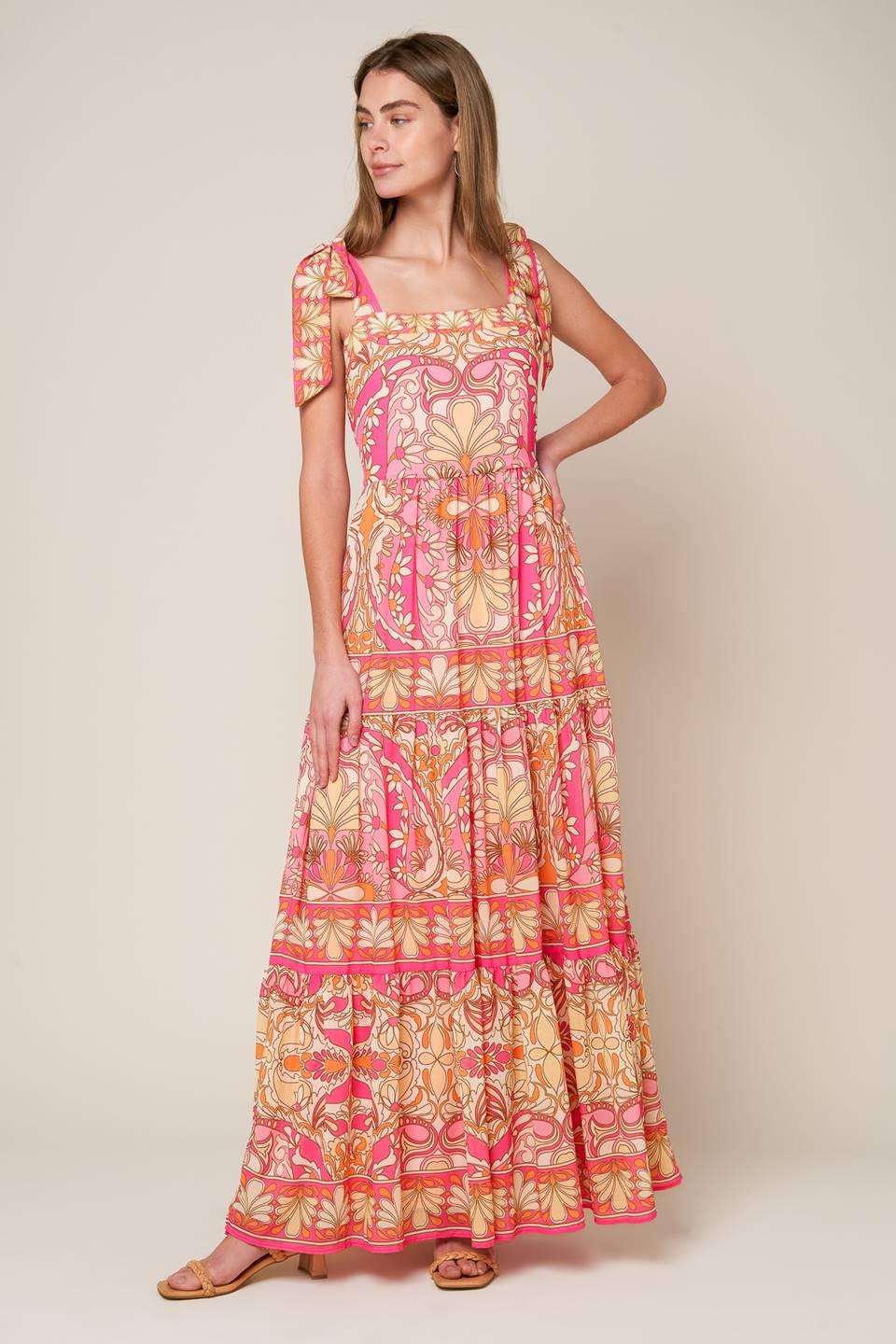 IMPRESIONANTE VESTIDO MAXI AZUL TEJIDO FLIRT