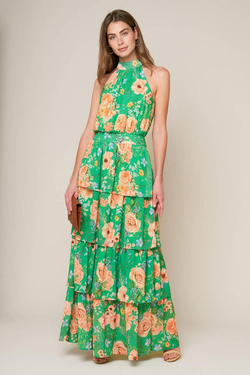 GREEN/PEACH