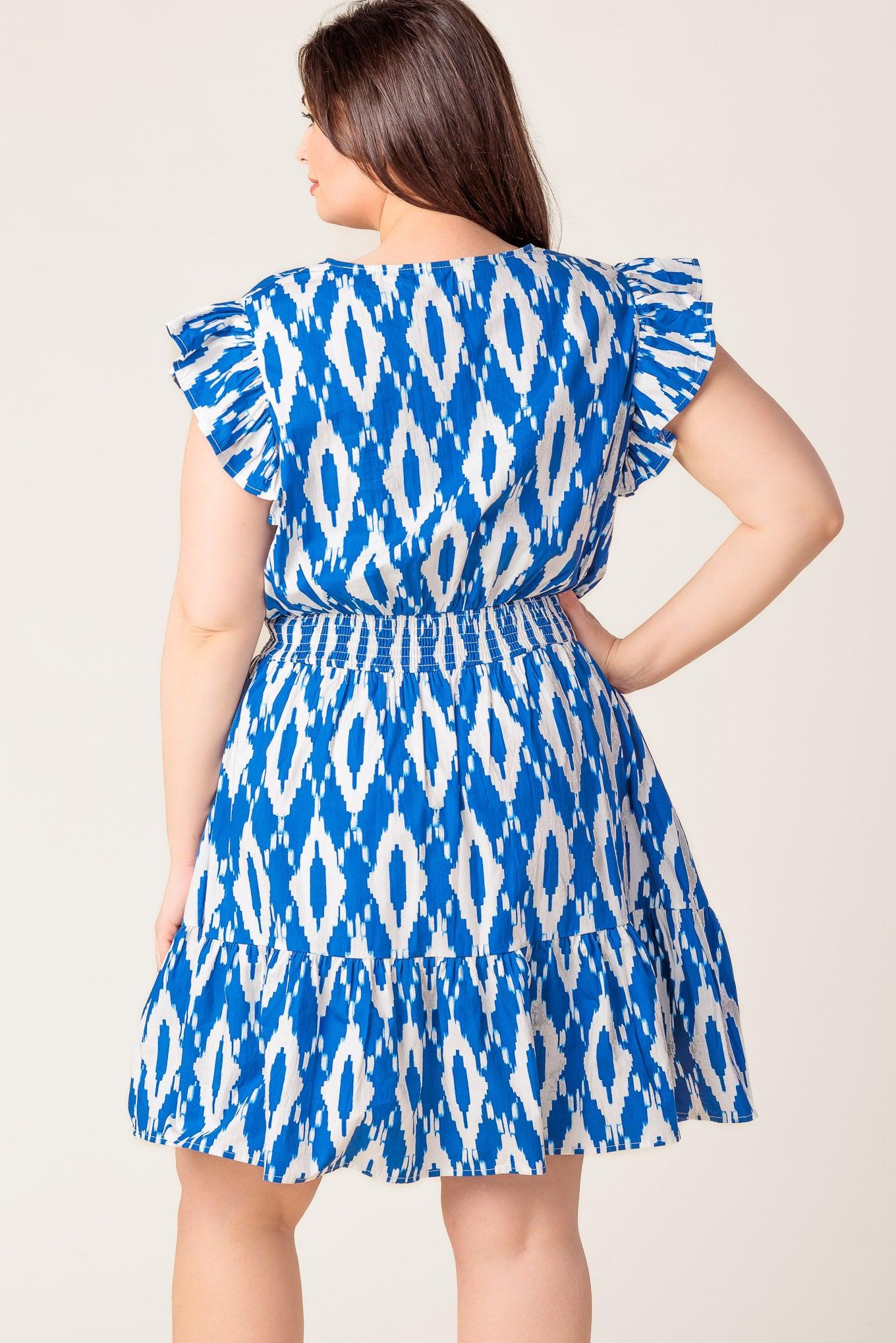 A PERFECT MATCH WOVEN MINI DRESS