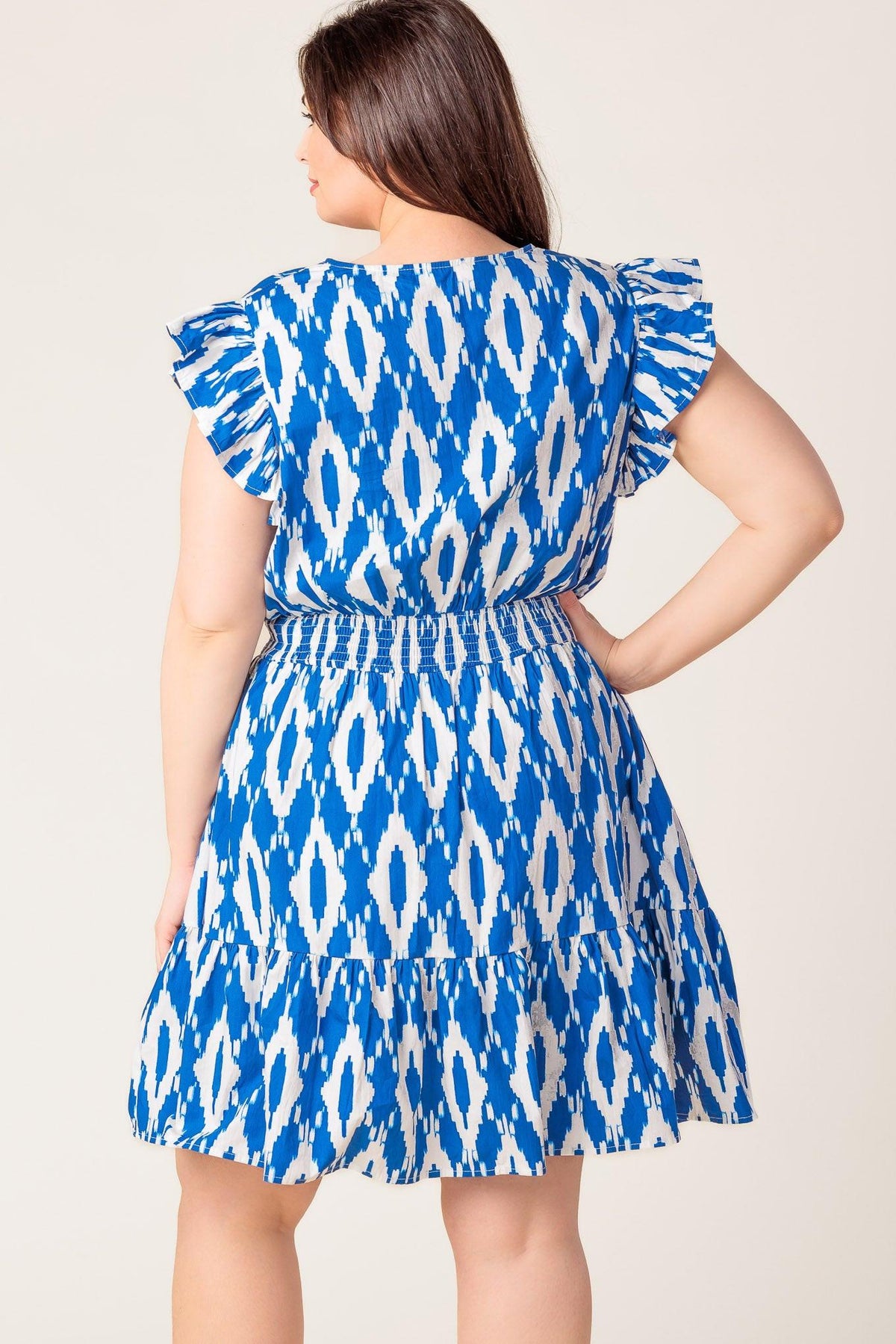 A PERFECT MATCH WOVEN MINI DRESS