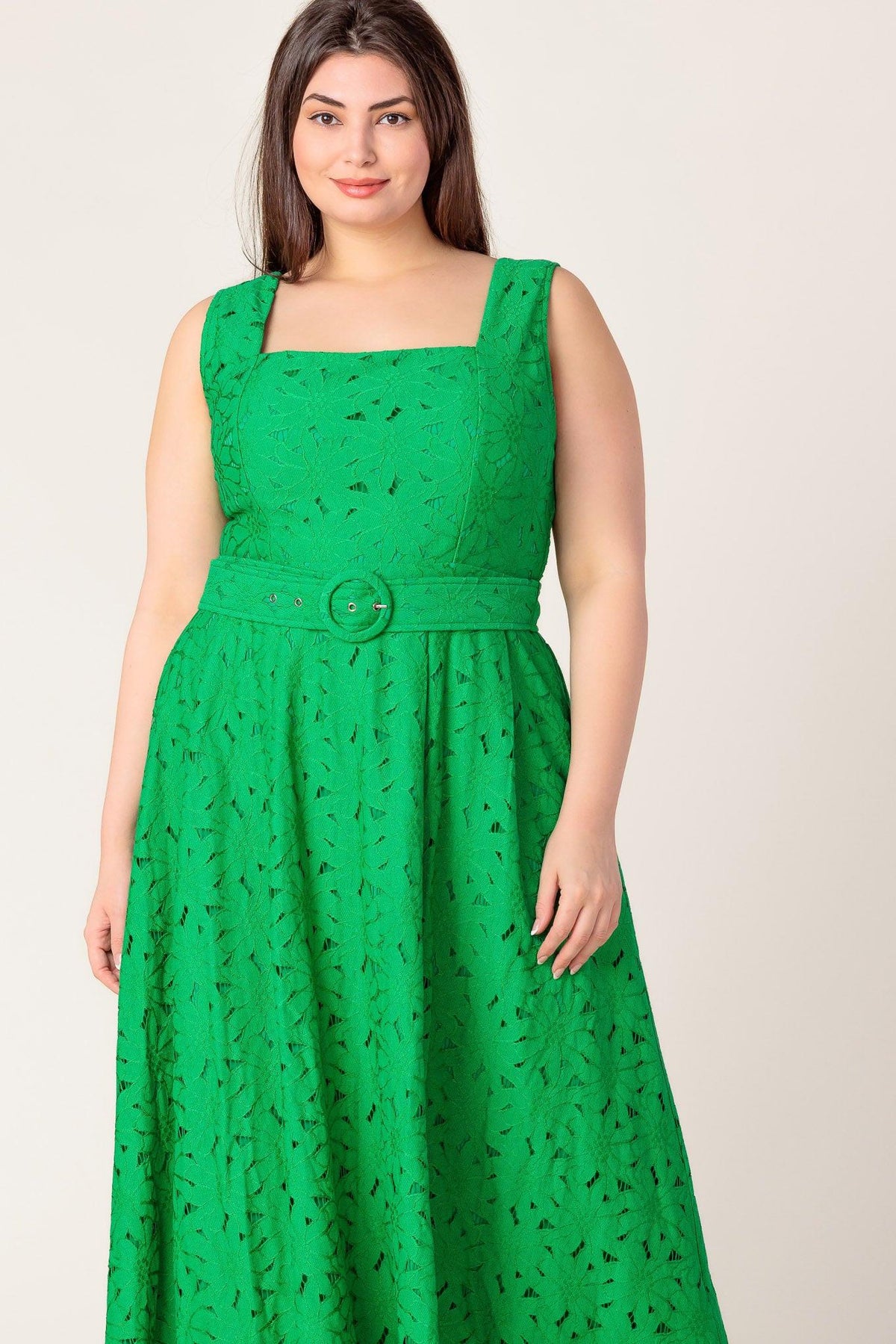 VESTIDO MIDI DE ENCAJE TEJIDO DAFFODILS & DAYDREAMS