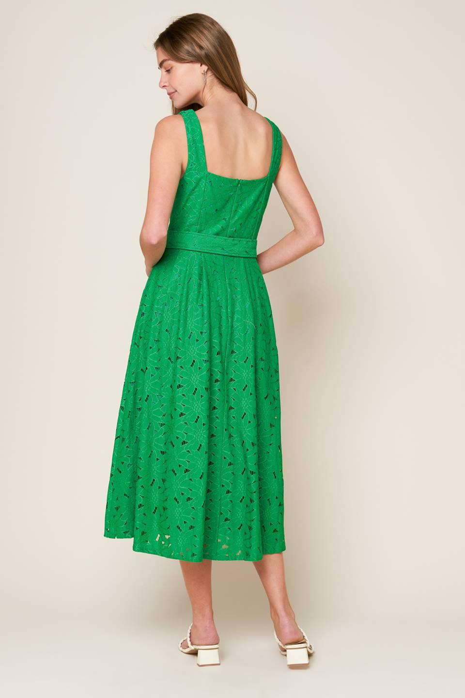 VESTIDO MIDI DE ENCAJE TEJIDO DAFFODILS & DAYDREAMS
