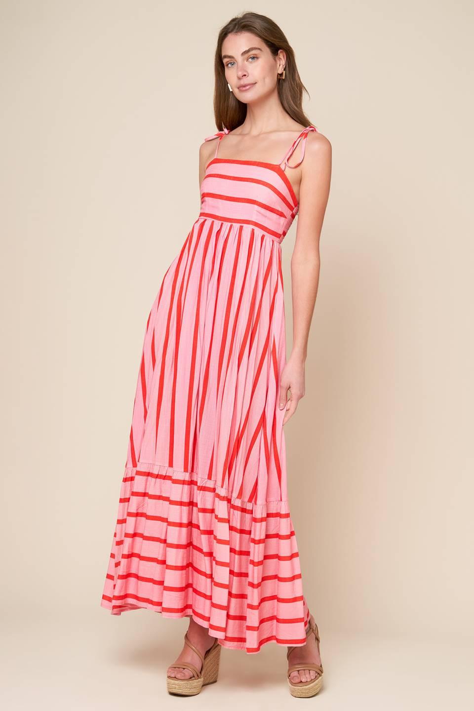 SPEAK NOW WOVEN MIDI DRESS