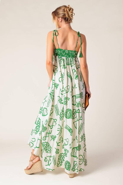 EVERYDAY BLISS WOVEN MAXI DRESS