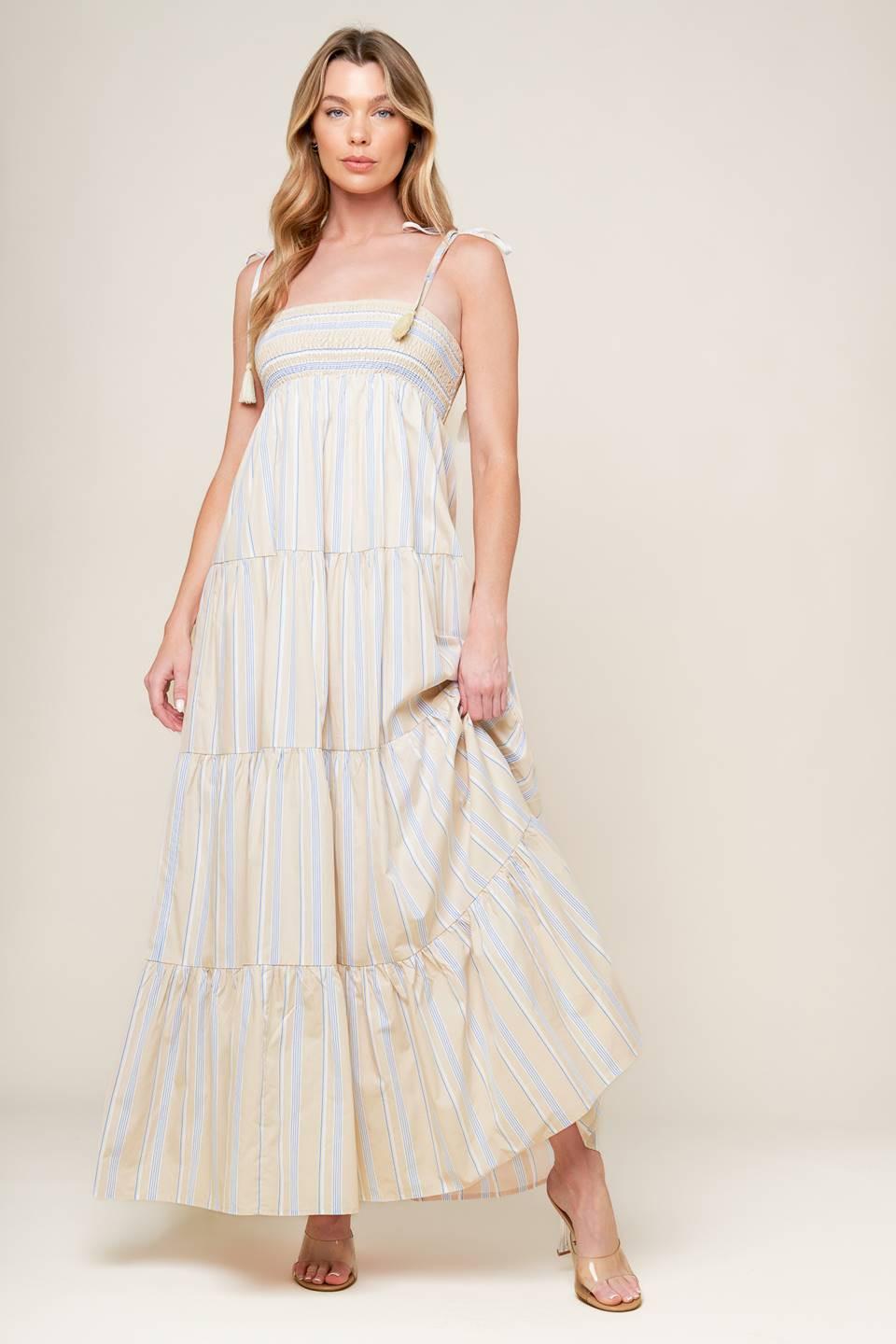VESTIDO MAXI ONDAS DE LIFT TEJIDO