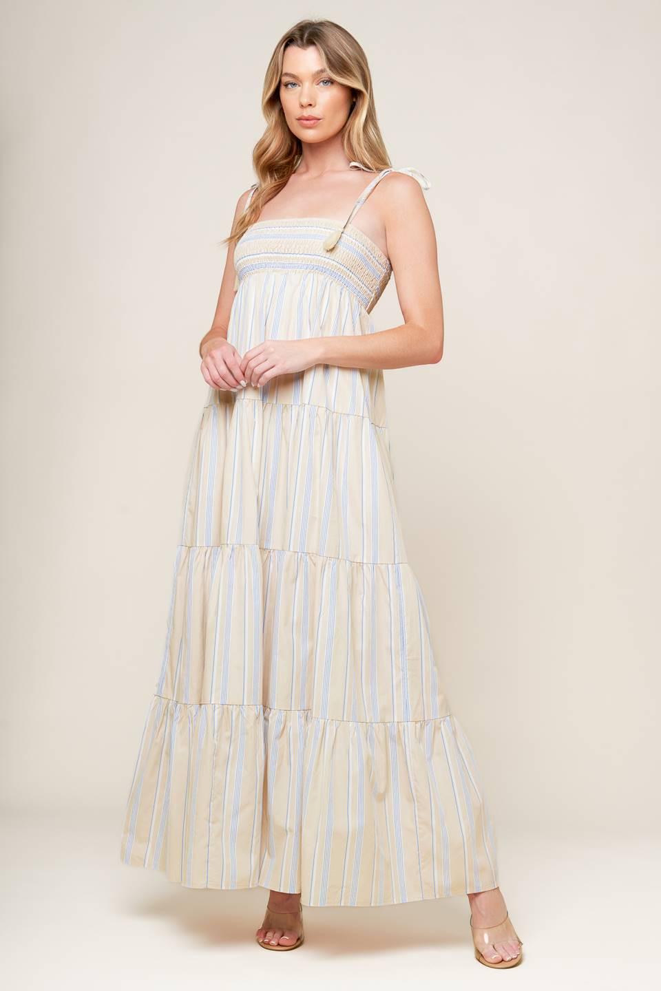 VESTIDO MAXI ONDAS DE LIFT TEJIDO