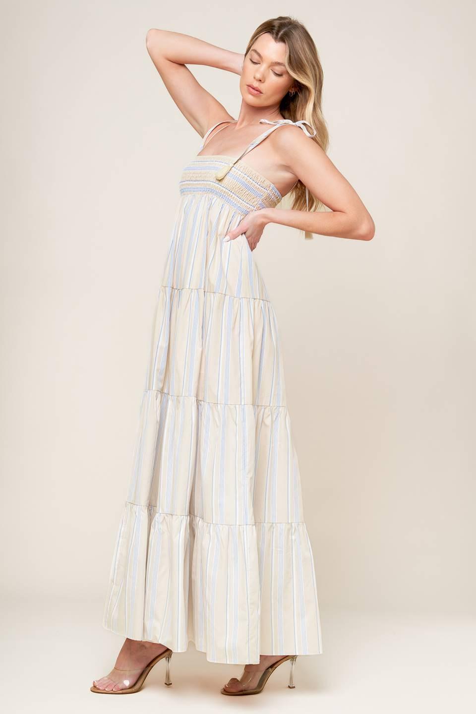 VESTIDO MAXI ONDAS DE LIFT TEJIDO