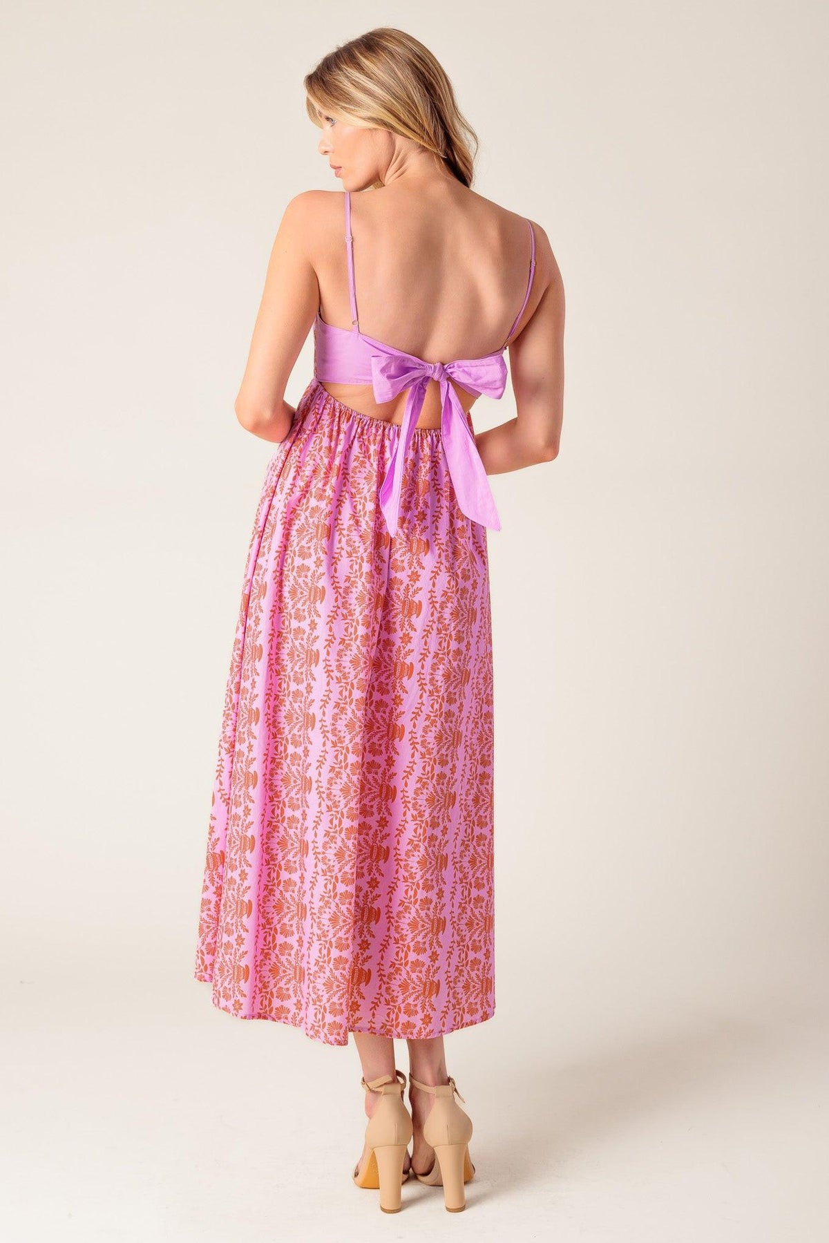 EL VESTIDO MIDI TEJIDO ROSA EVETTE