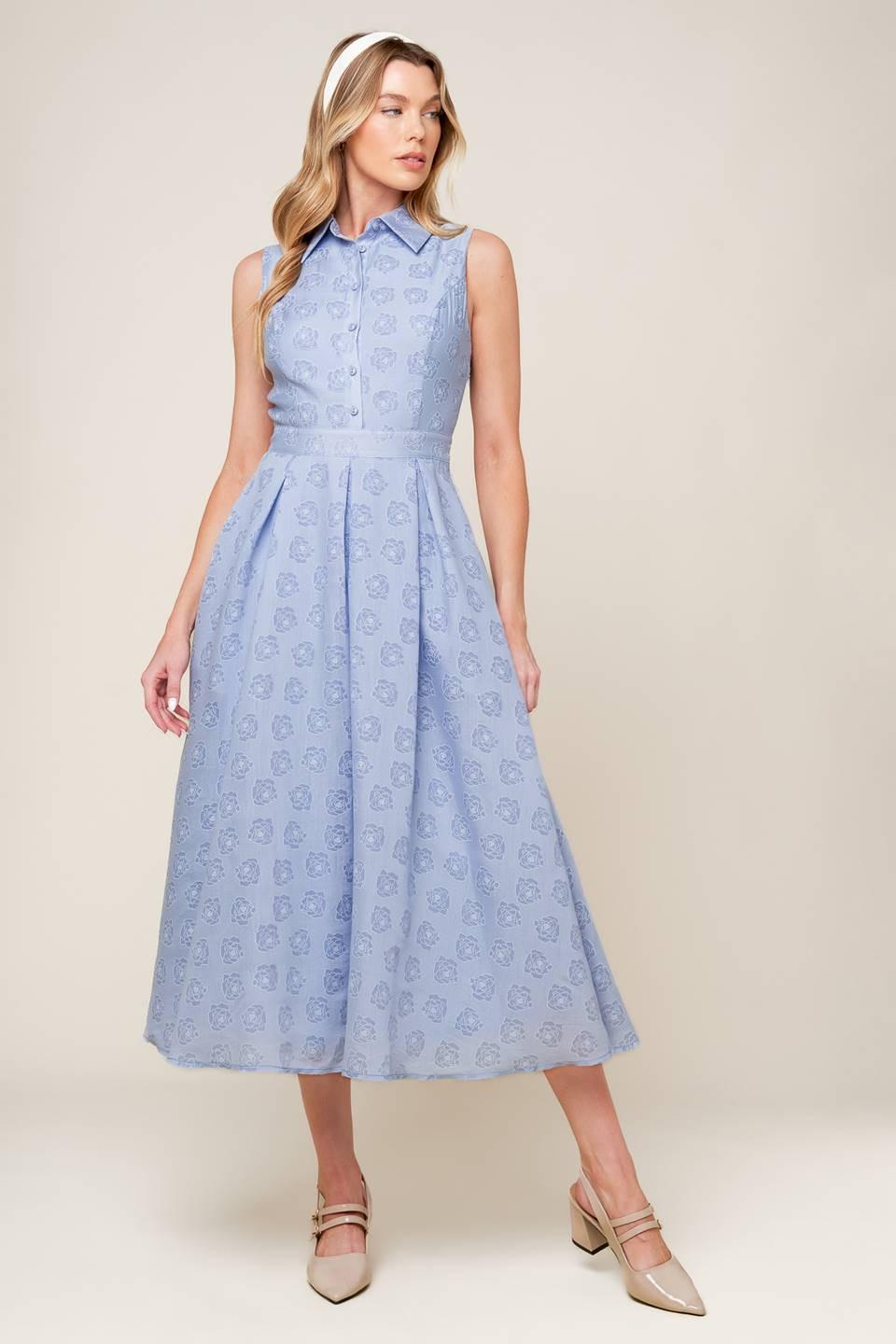 VESTIDO MIDI TEJIDO DE GRAN ENTRADA