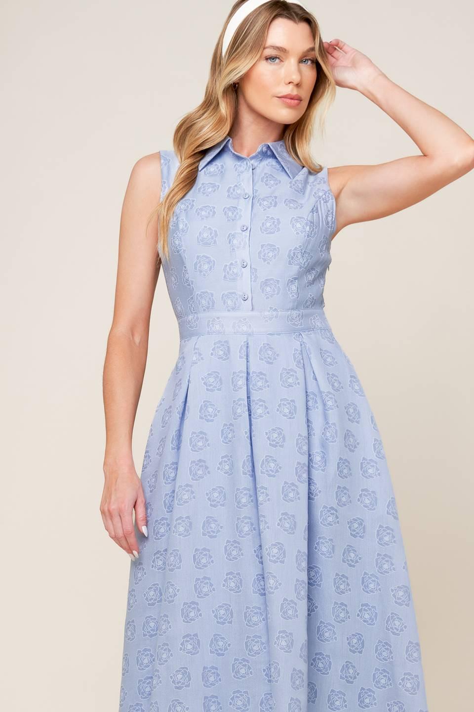 VESTIDO MIDI TEJIDO DE GRAN ENTRADA