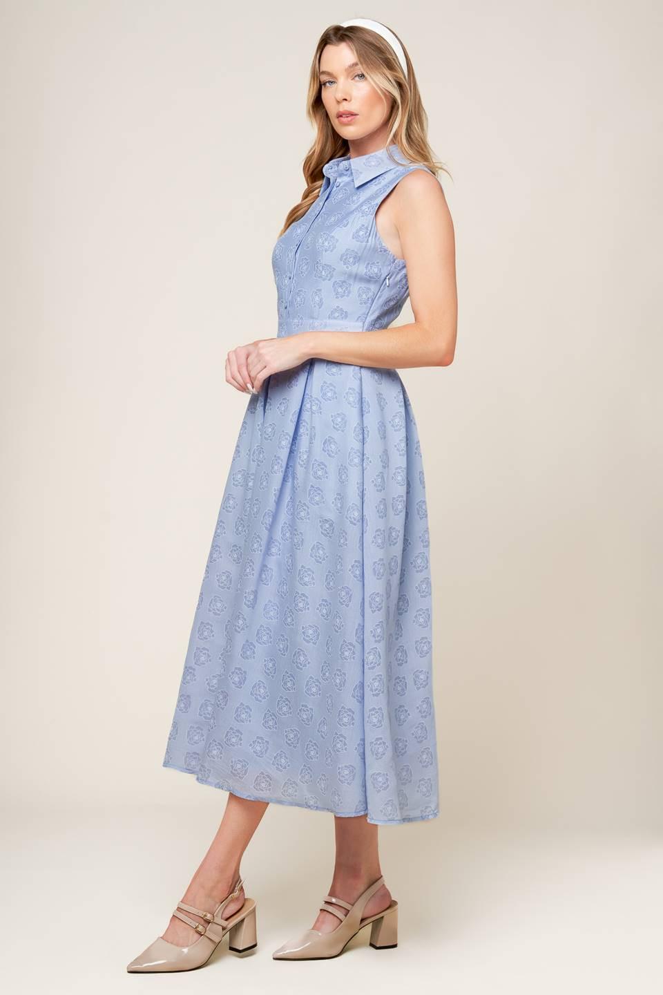 VESTIDO MIDI TEJIDO DE GRAN ENTRADA