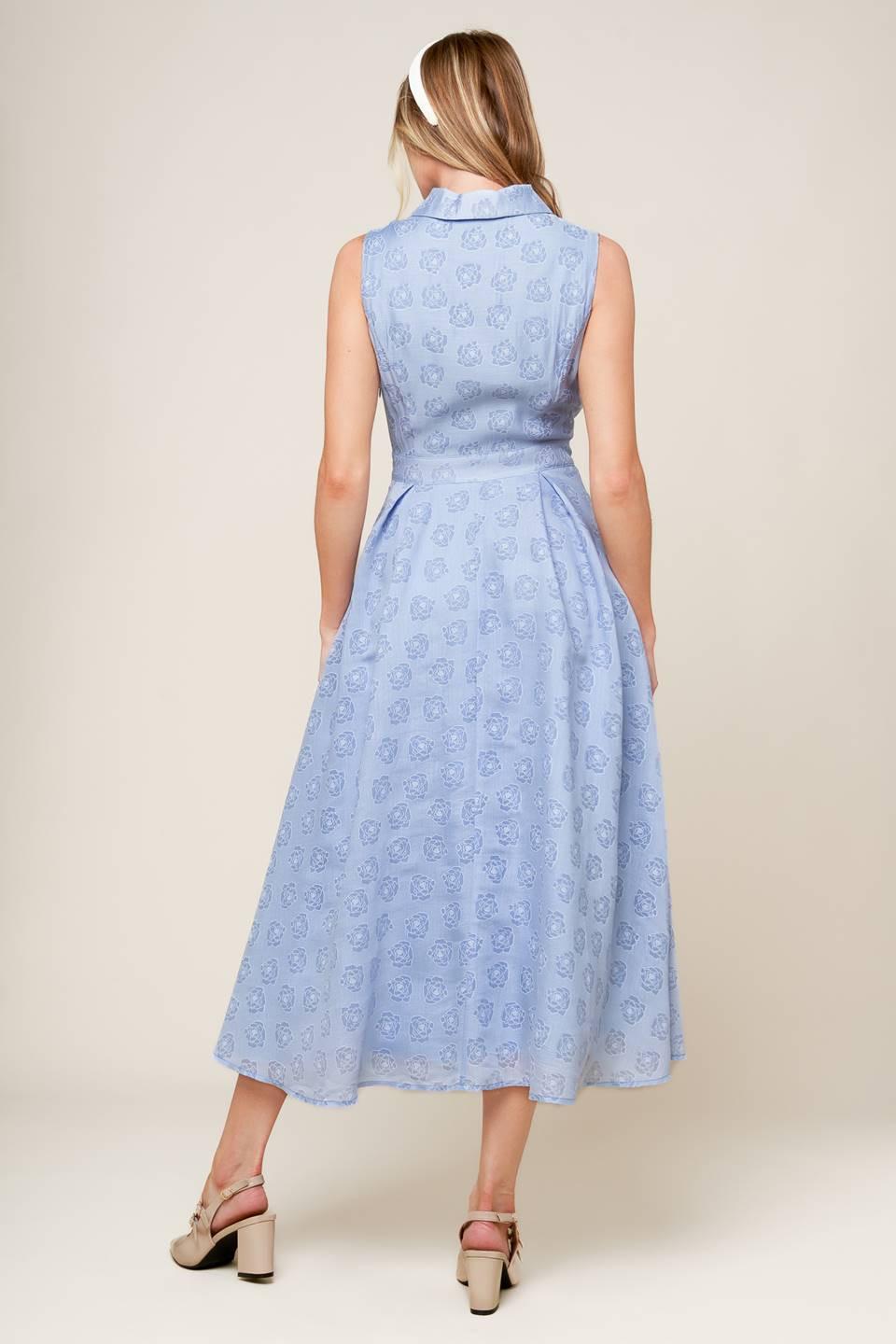 VESTIDO MIDI TEJIDO DE GRAN ENTRADA