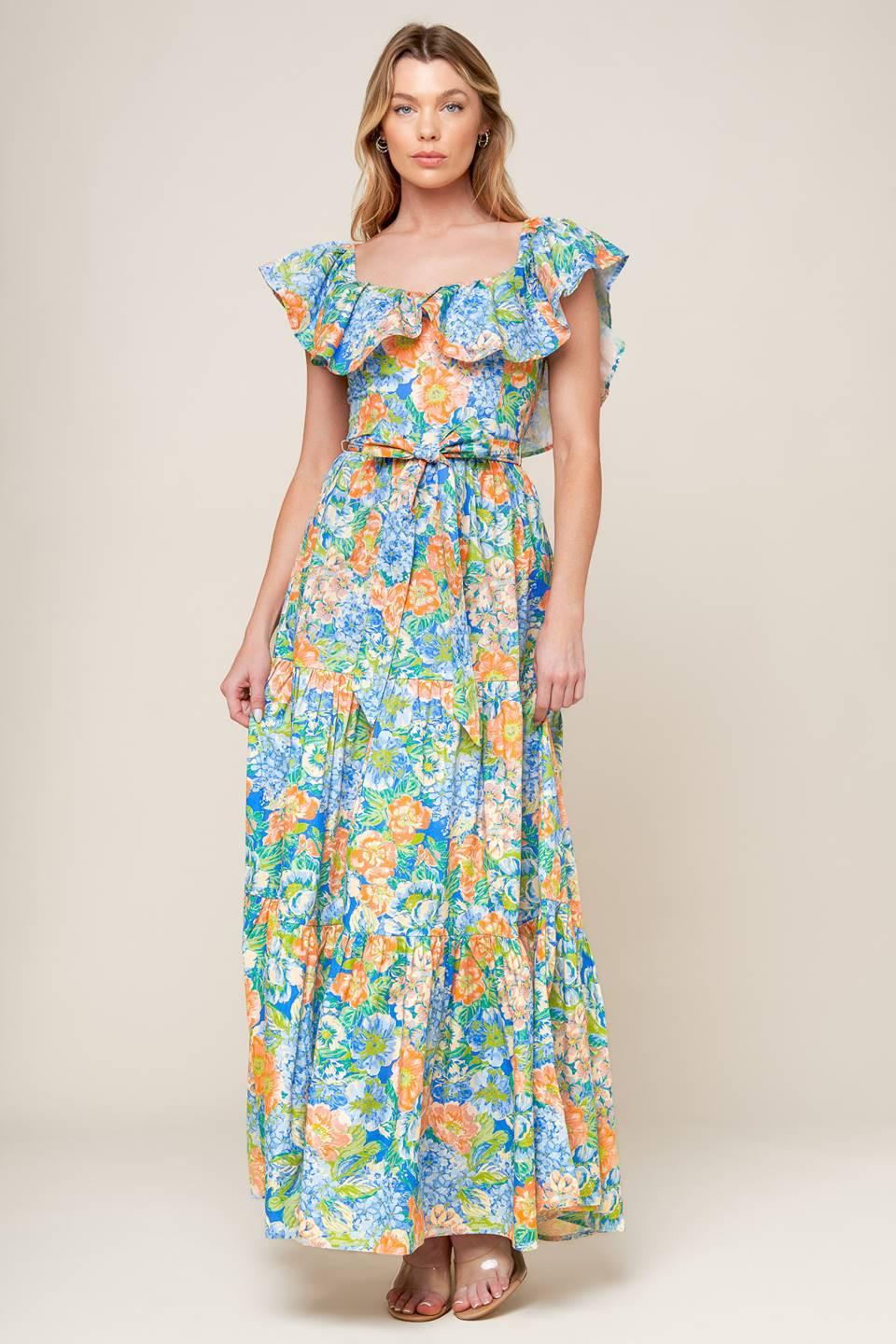 ENCANTADOR VESTIDO MAXI TEJIDO PARA FIESTA EN EL JARDÍN