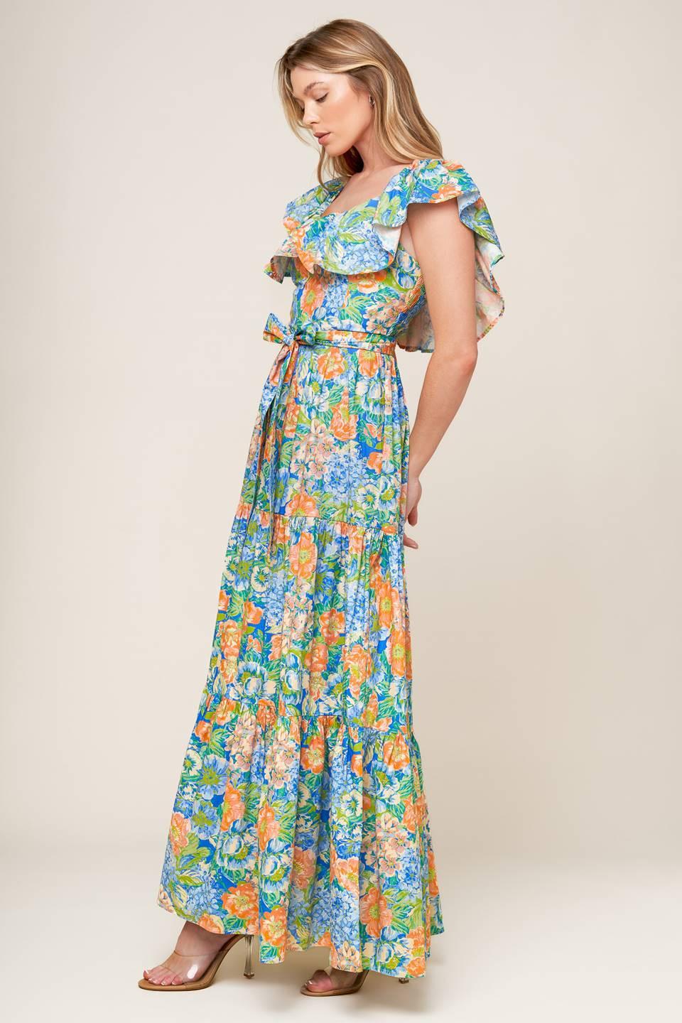 ENCANTADOR VESTIDO MAXI TEJIDO PARA FIESTA EN EL JARDÍN