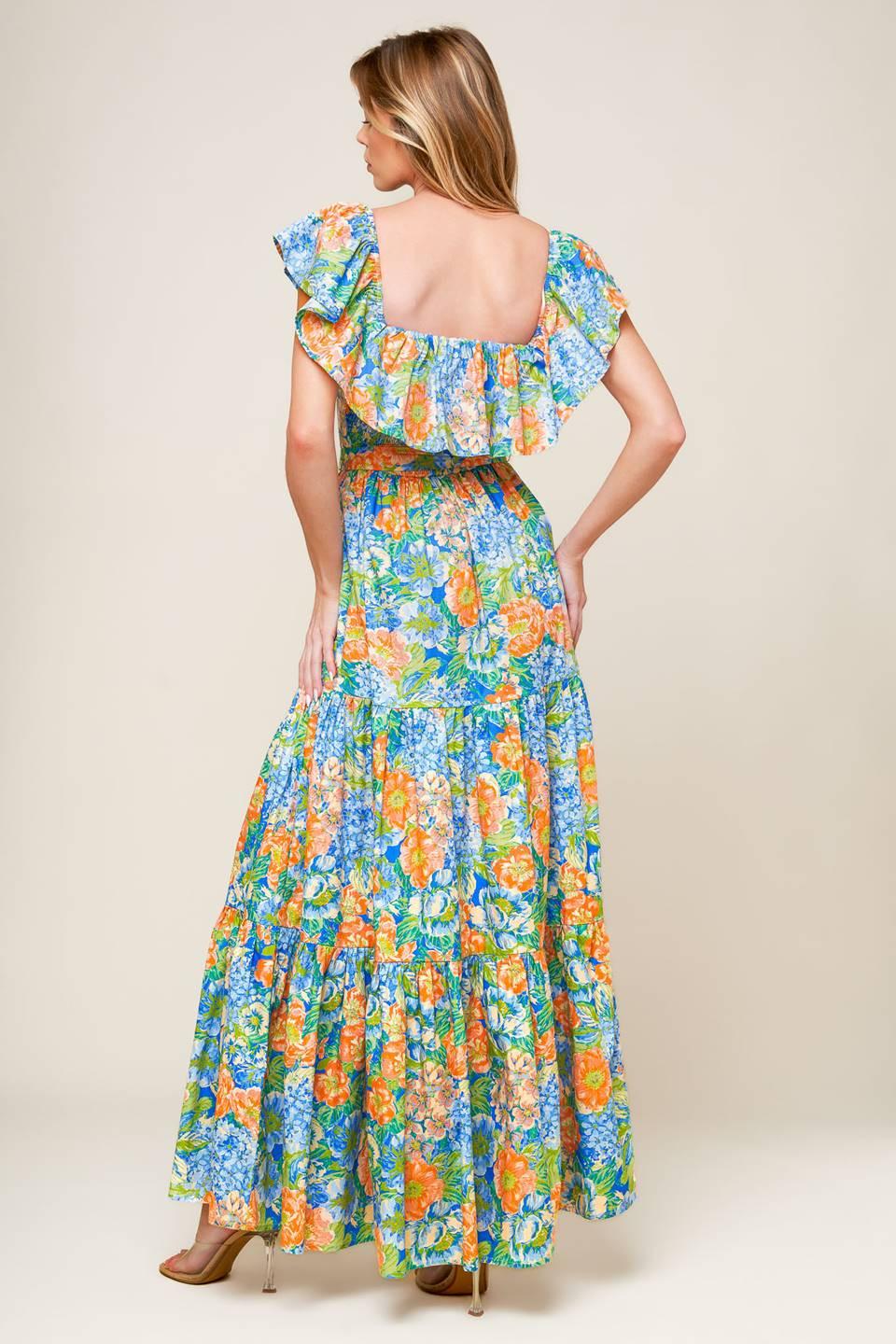 ENCANTADOR VESTIDO MAXI TEJIDO PARA FIESTA EN EL JARDÍN