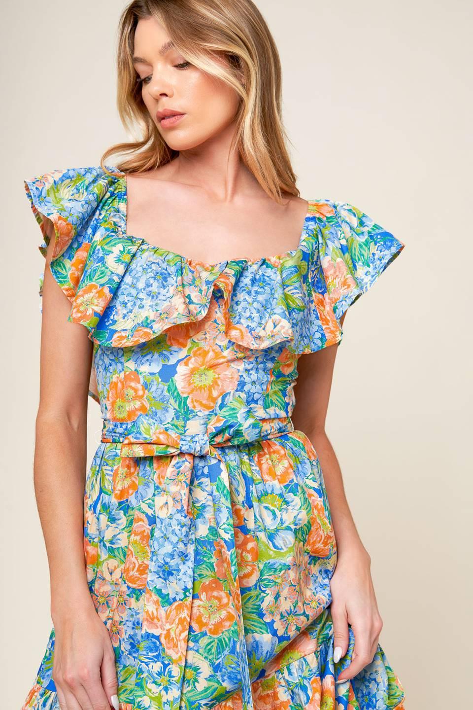 ENCANTADOR VESTIDO MAXI TEJIDO PARA FIESTA EN EL JARDÍN