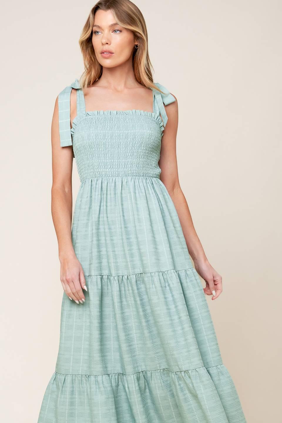 HORIZONS AHEAD WOVEN MAXI DRESS