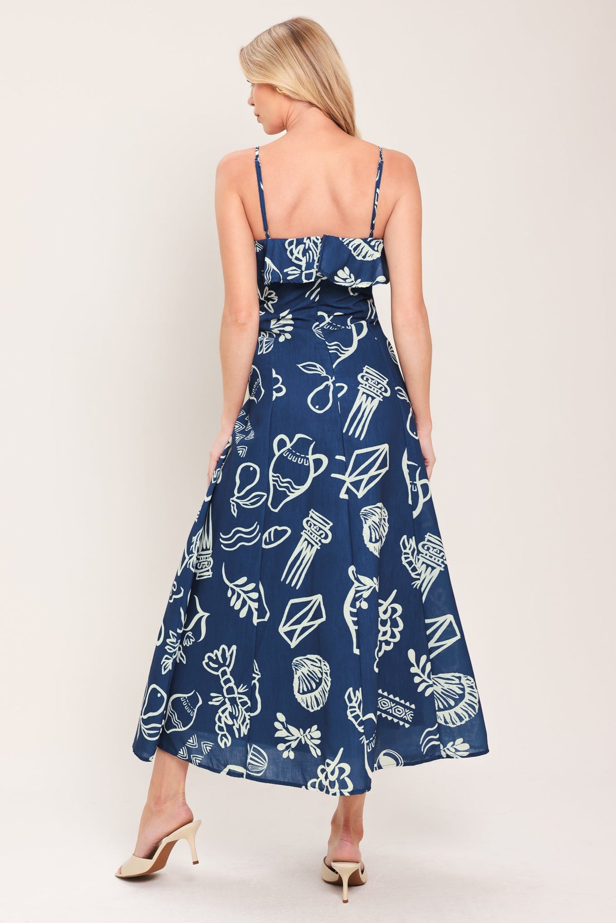 VESTIDO MIDI TEJIDO COASTAL SKETCH