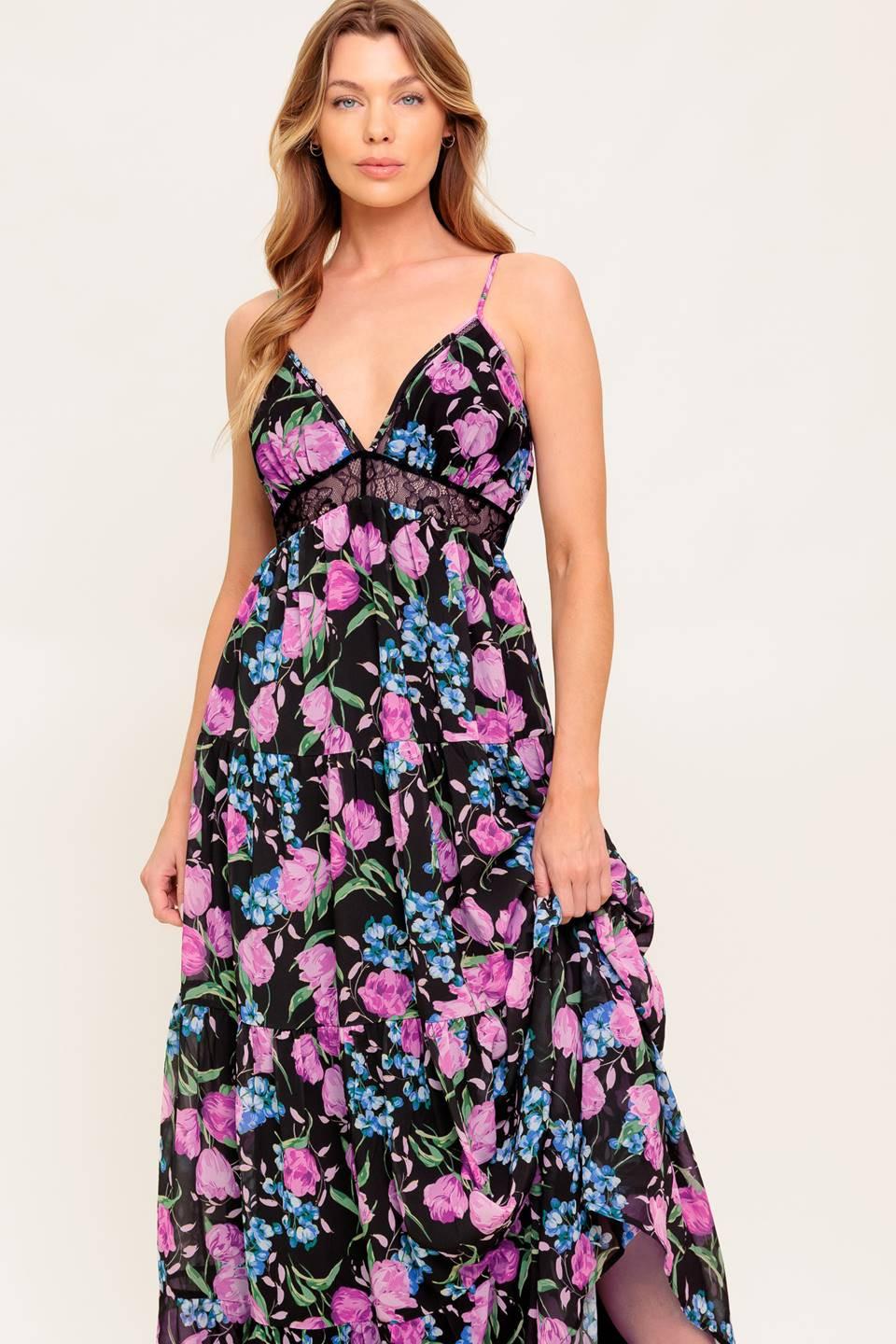 VESTIDO MAXI TEJIDO NEGRO PURE SUNSHINE