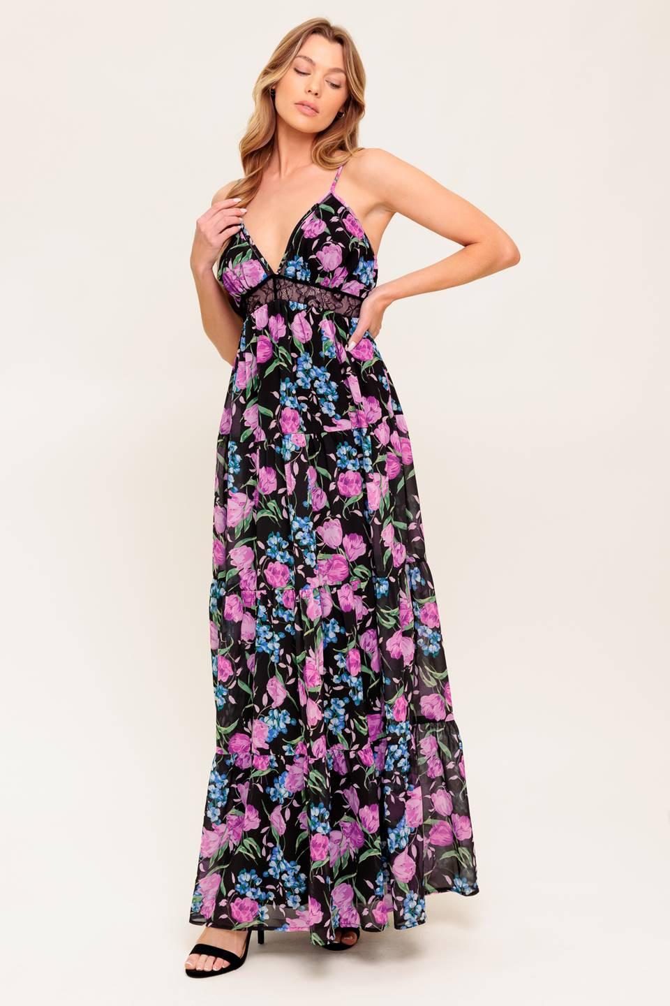 VESTIDO MAXI TEJIDO NEGRO PURE SUNSHINE