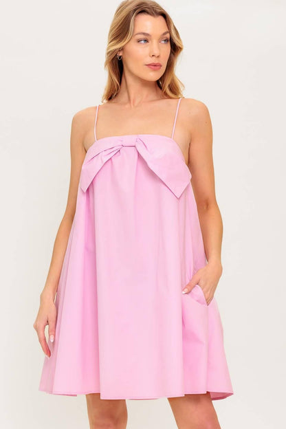 INVESTED IN YOU WOVEN MINI DRESS