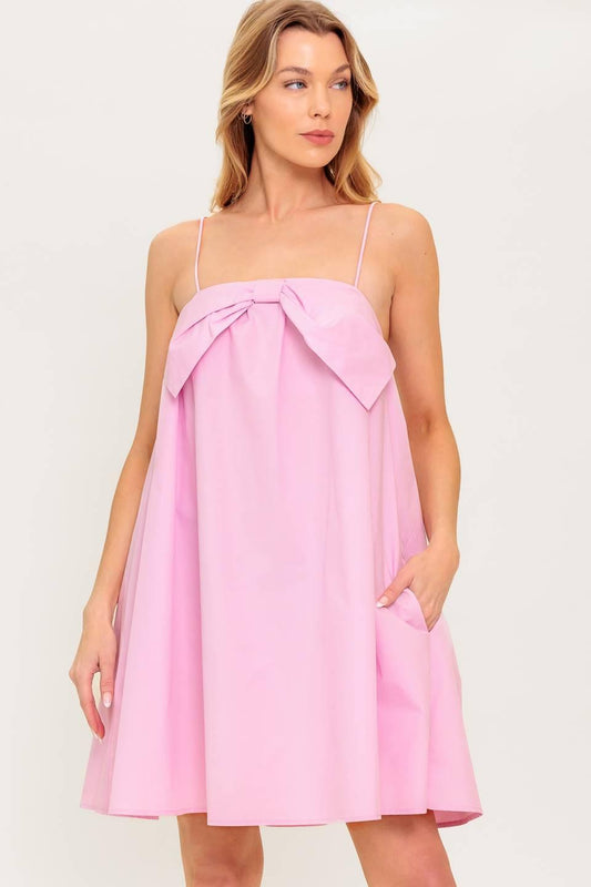 INVESTED IN YOU WOVEN MINI DRESS