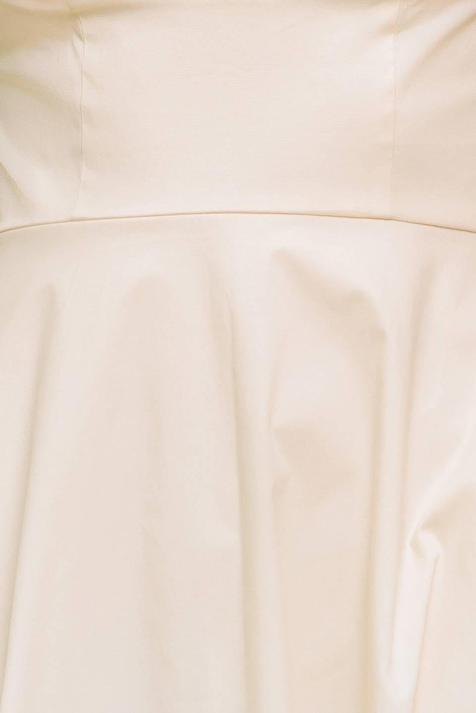 VESTIDO MIDI TEJIDO CREMA SUAVE BRILLO OCÉANO