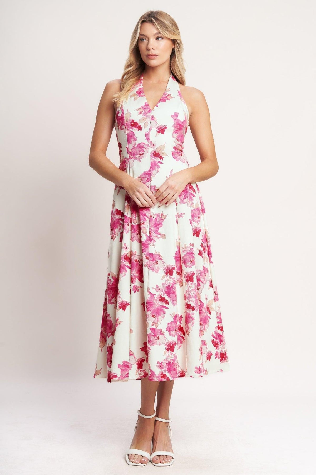 VESTIDO MIDI TEJIDO ROSY AFTERNOON