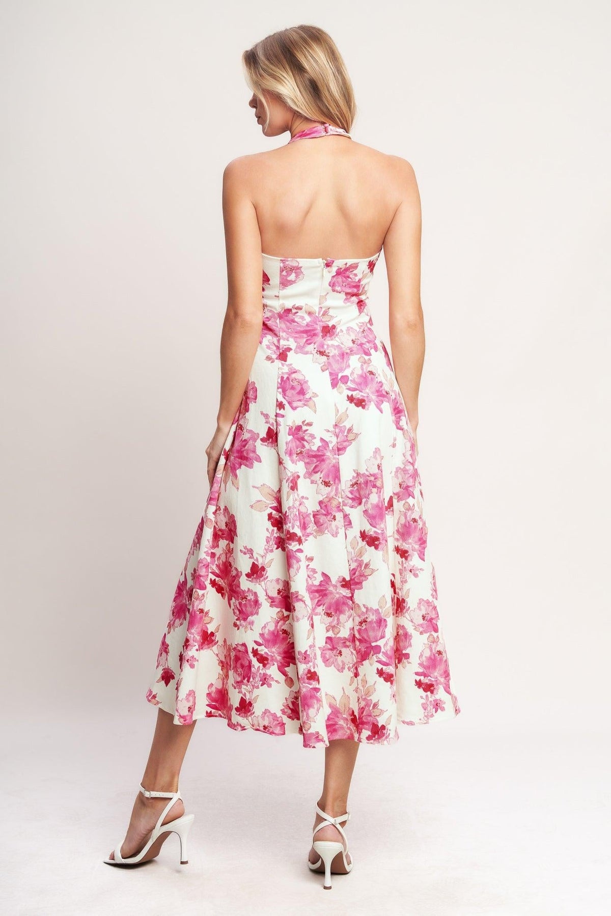 VESTIDO MIDI TEJIDO ROSY AFTERNOON