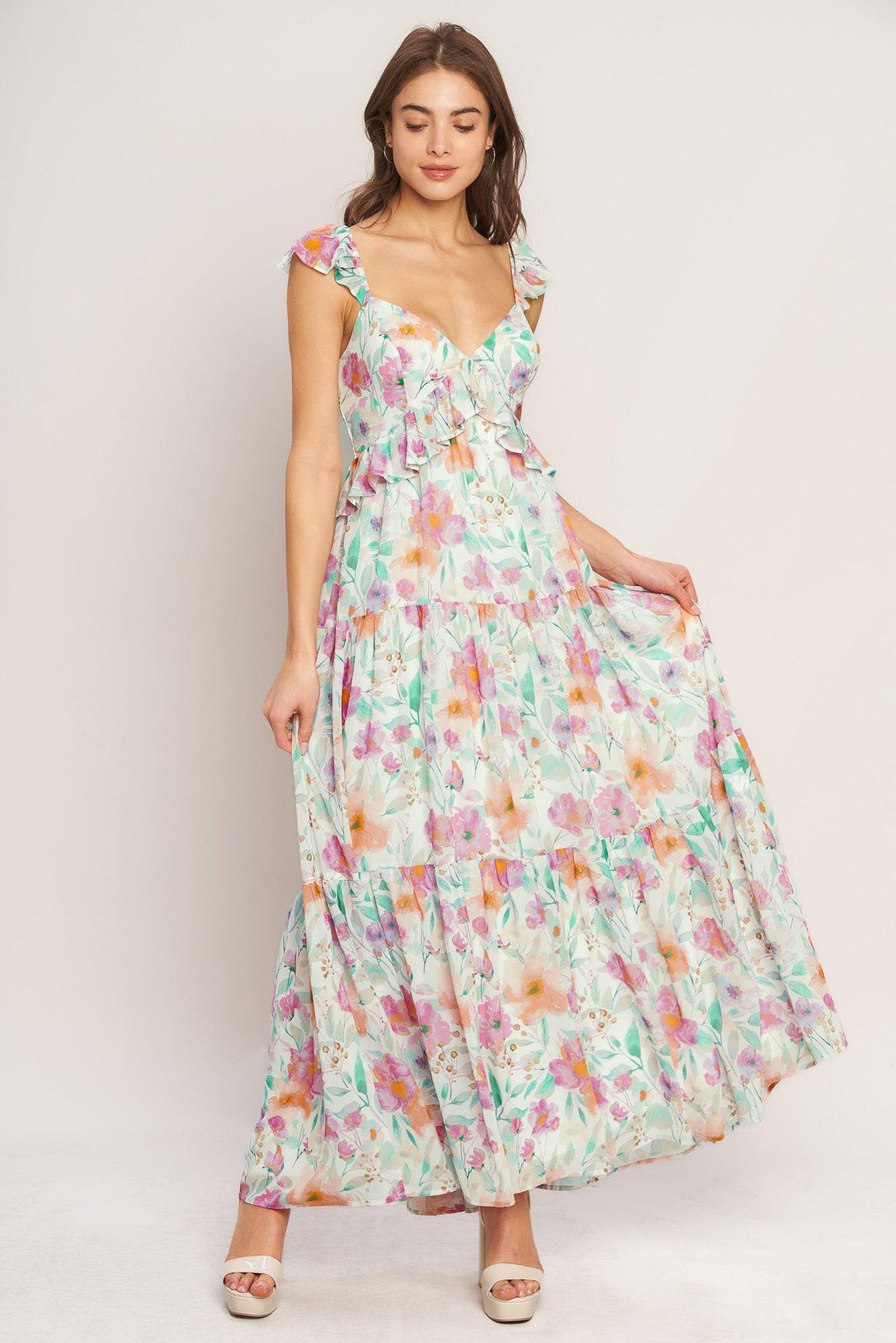 VESTIDO MAXI TEJIDO "HEAVENLY BLOSSOM"