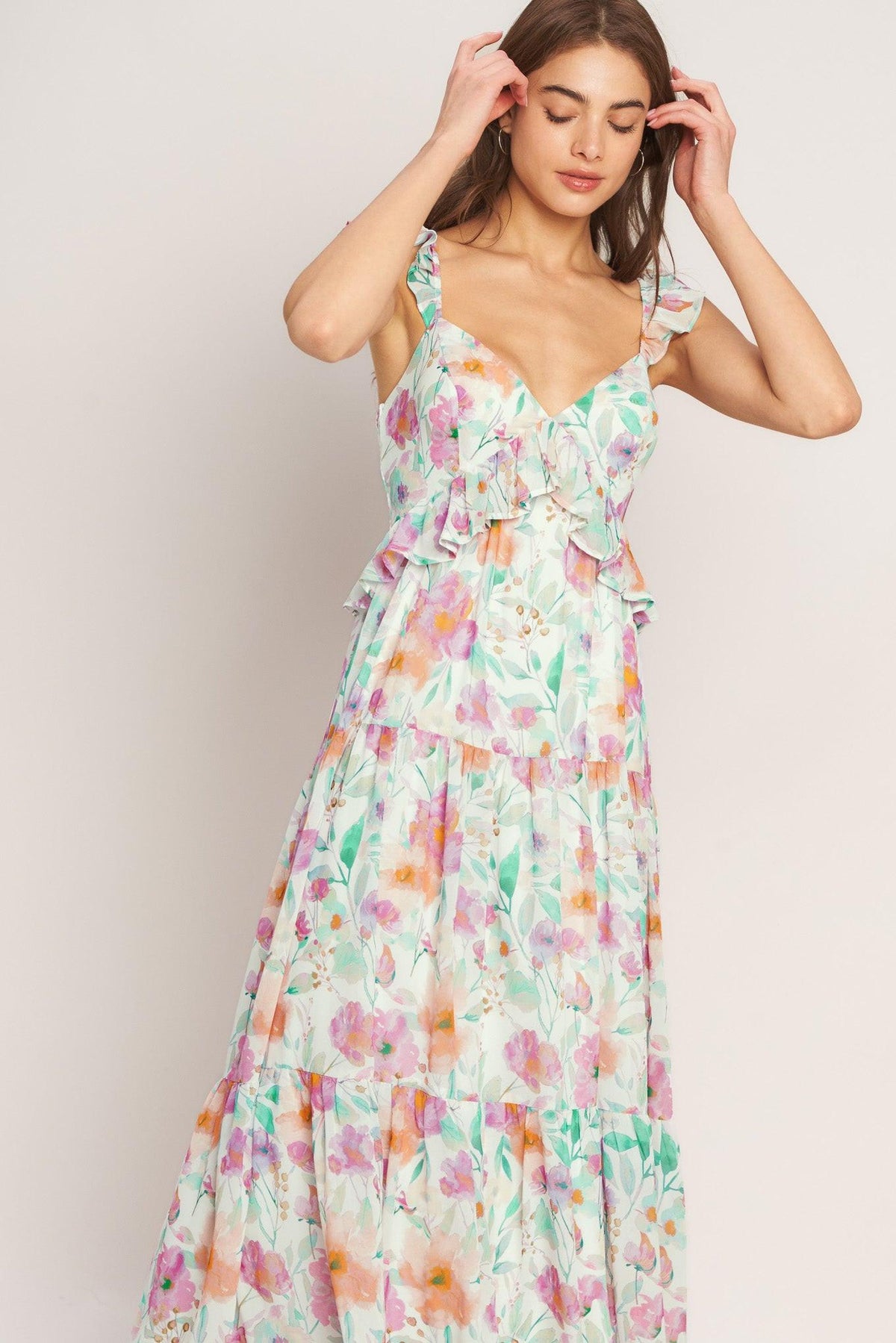 VESTIDO MAXI TEJIDO "HEAVENLY BLOSSOM"