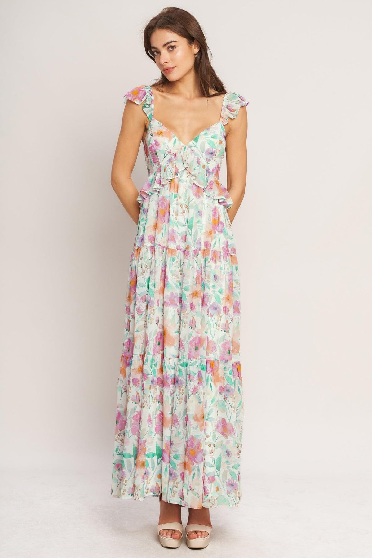 VESTIDO MAXI TEJIDO "HEAVENLY BLOSSOM"