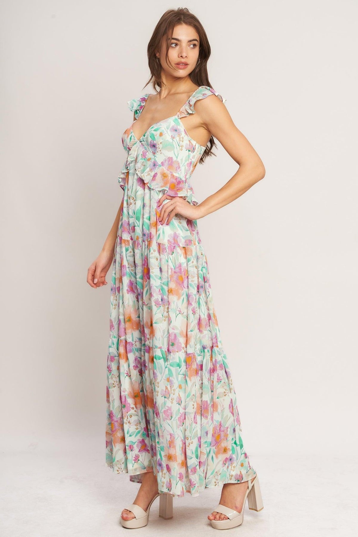 VESTIDO MAXI TEJIDO "HEAVENLY BLOSSOM"