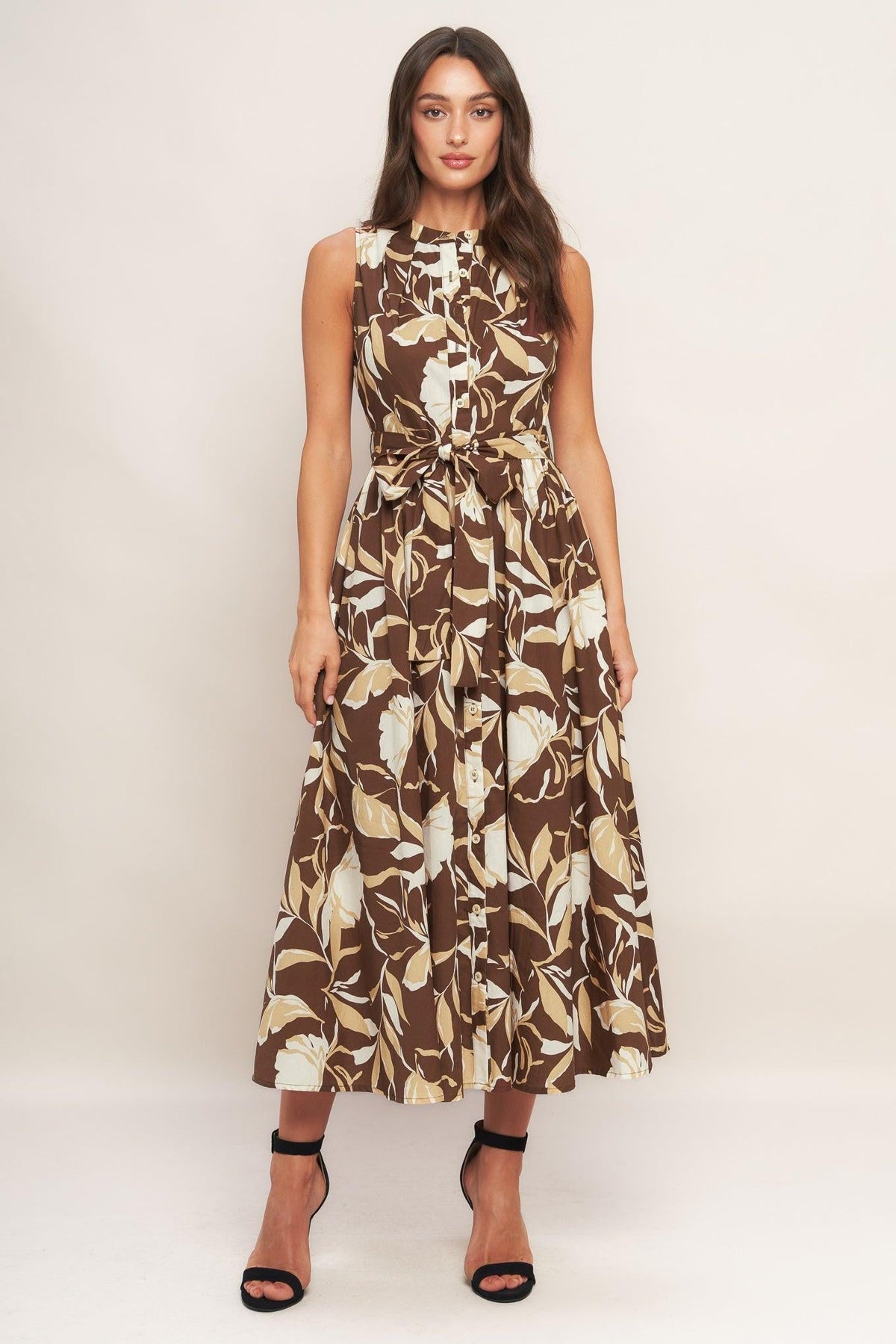 VESTIDO MIDI TEJIDO ELEGANT BLOOM