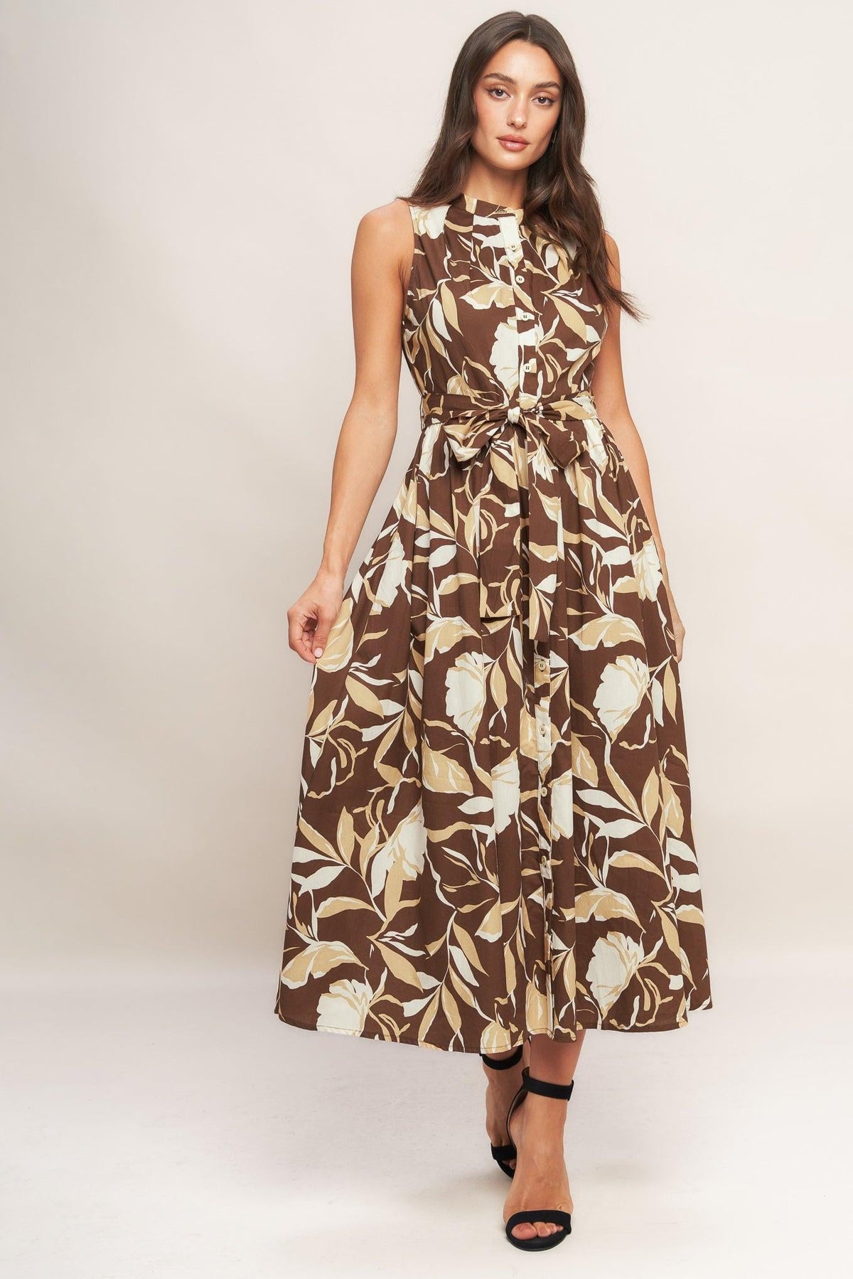 VESTIDO MIDI TEJIDO ELEGANT BLOOM