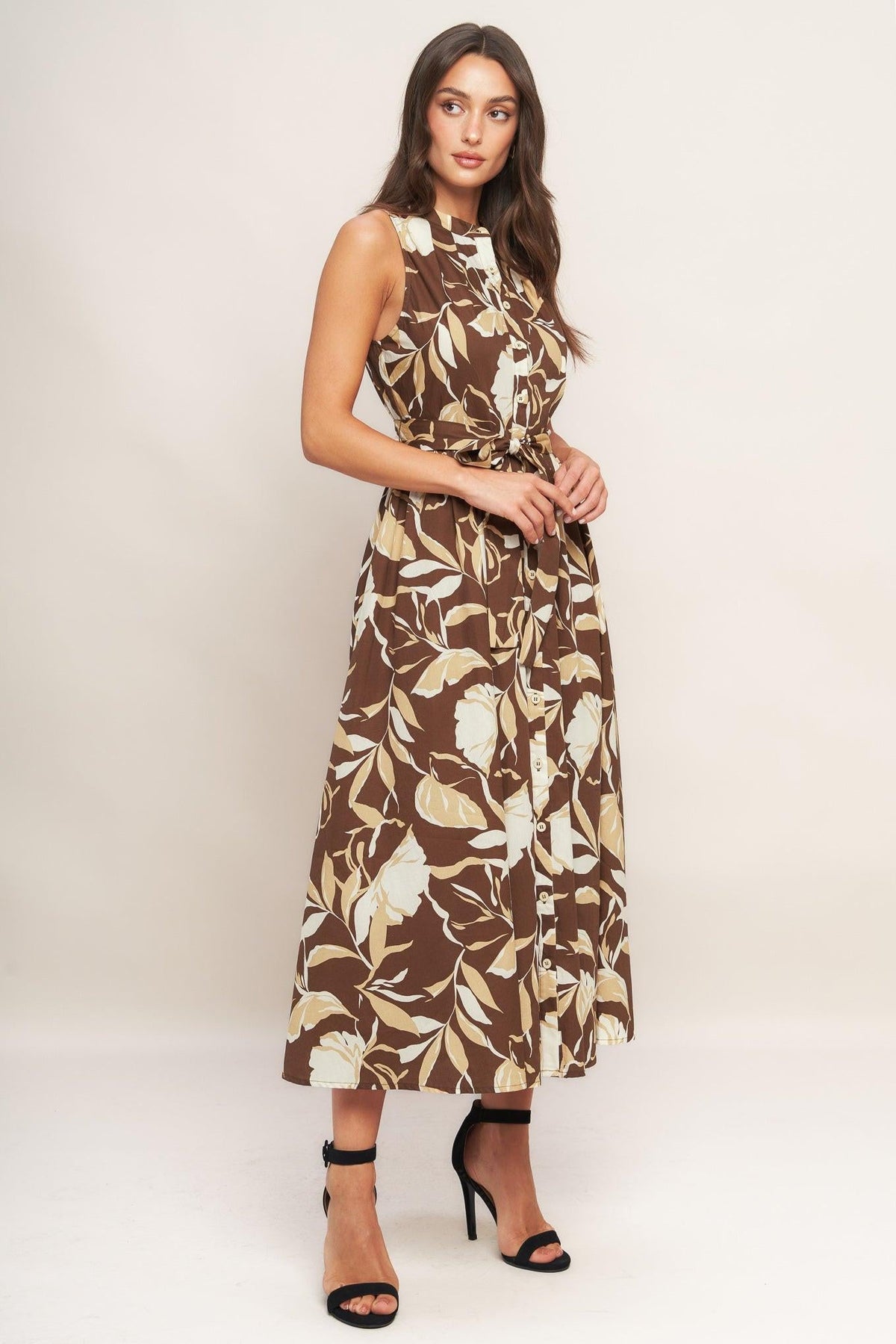 VESTIDO MIDI TEJIDO ELEGANT BLOOM