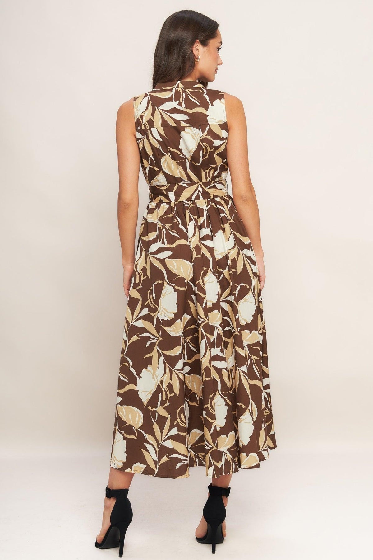 VESTIDO MIDI TEJIDO ELEGANT BLOOM