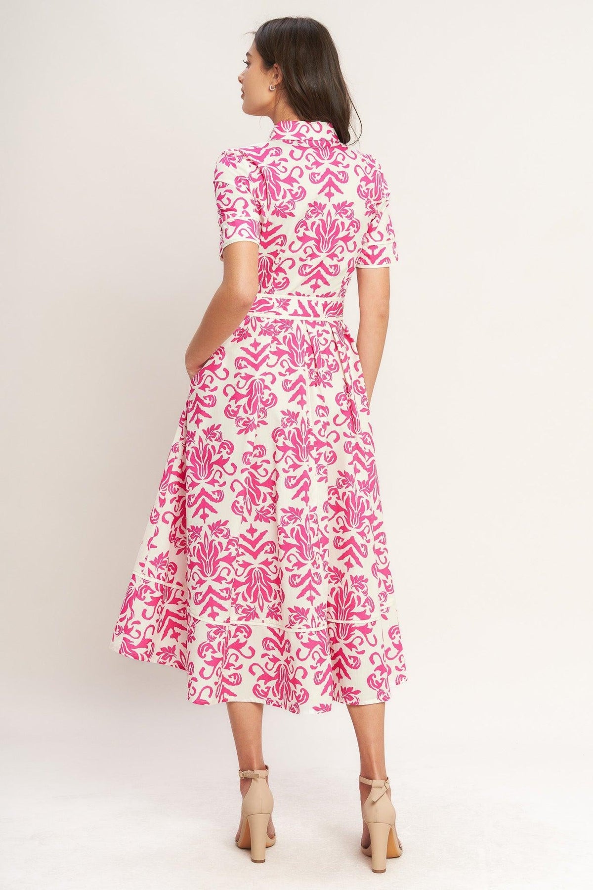 VESTIDO MIDI TIPO CAMISERO FESTA BLOSSOM