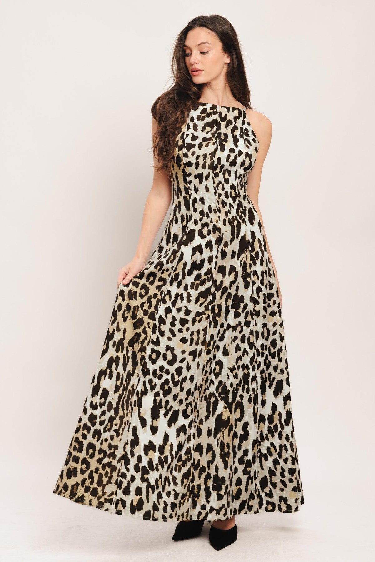 SAVAGE ELEGANCE WOVEN MAXI DRESS