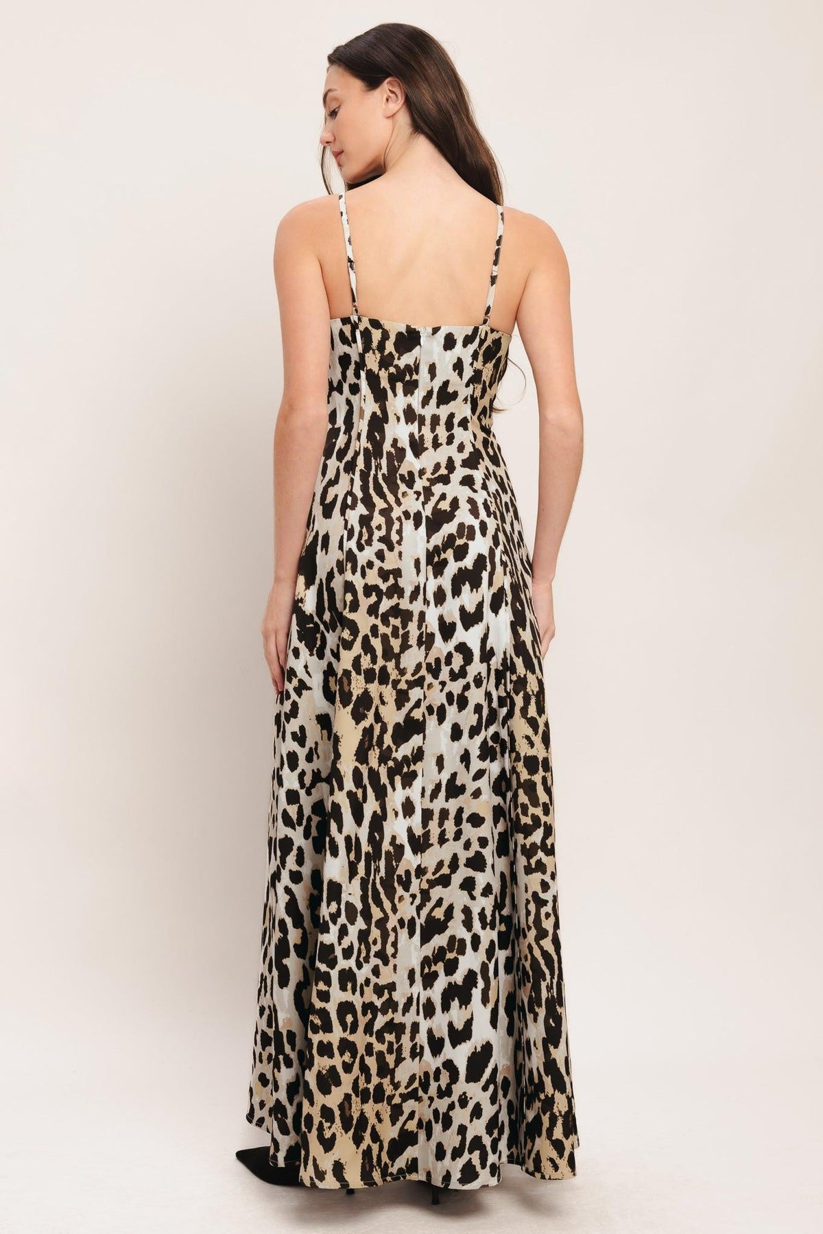 SAVAGE ELEGANCE WOVEN MAXI DRESS