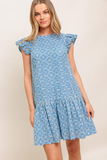 BLUE/IVORY