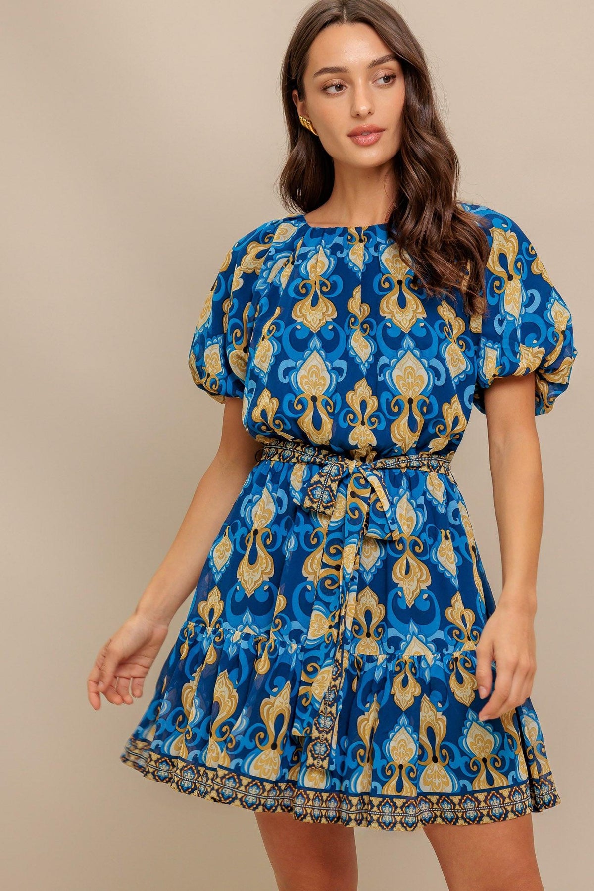 MINIVESTIDO TEJIDO BAROQUE BREEZE