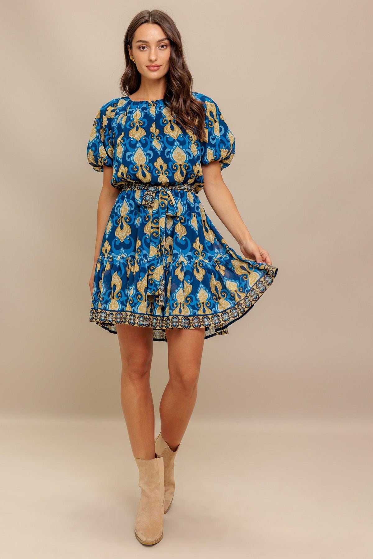 MINIVESTIDO TEJIDO BAROQUE BREEZE